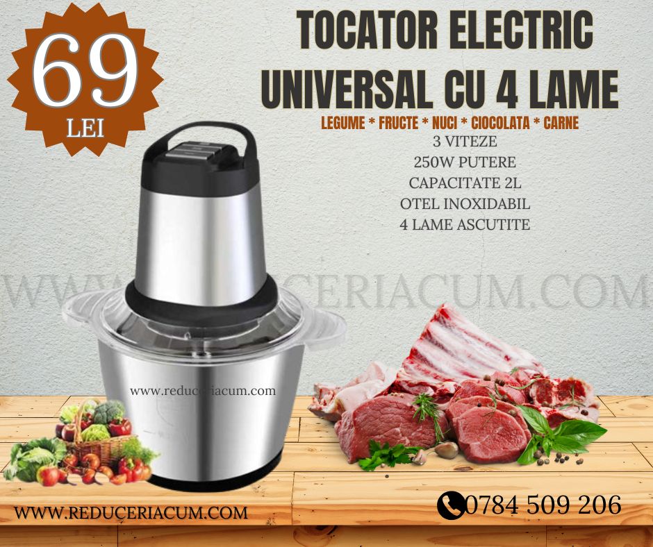 Tocator Electric Universal Capacitate 2L, 250w