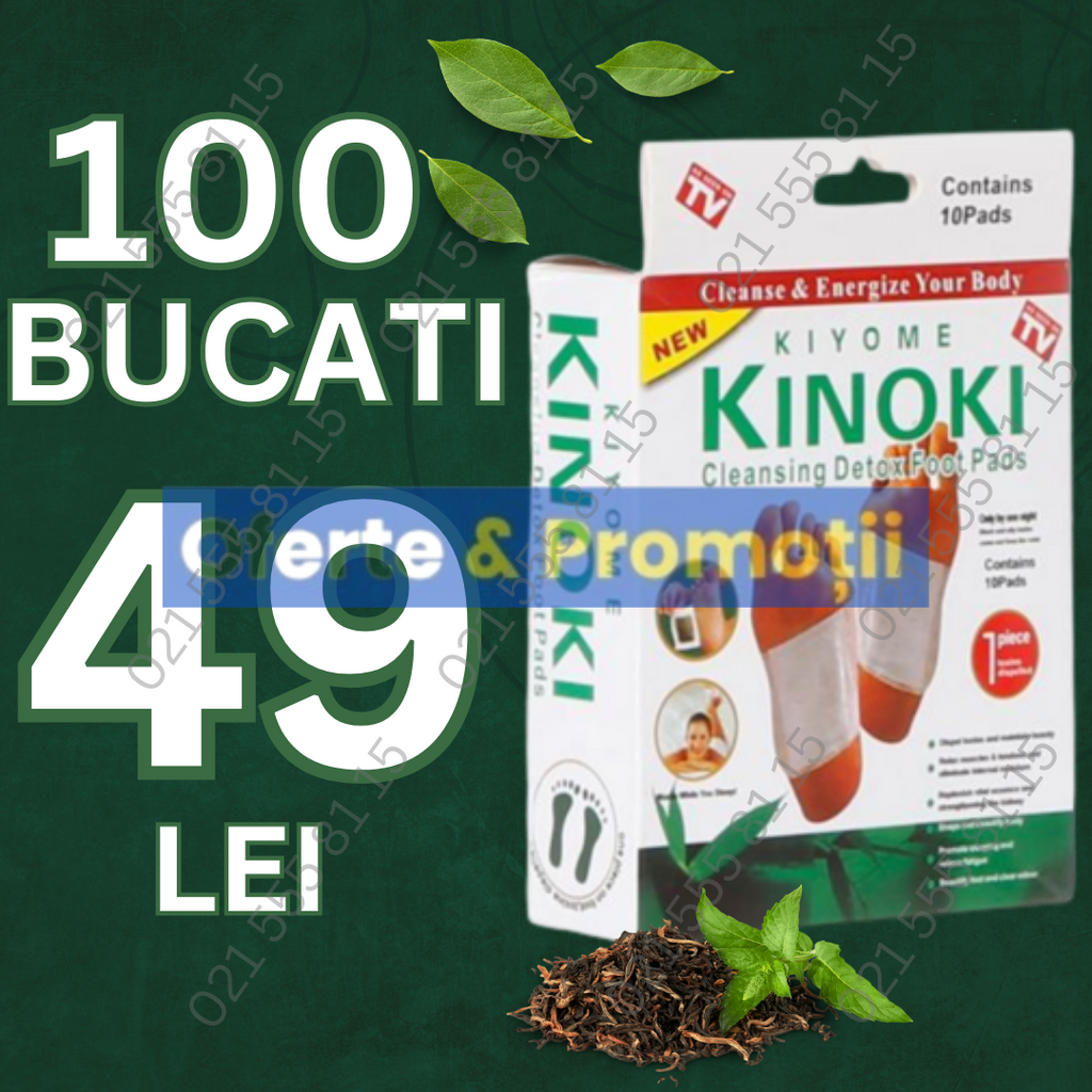 Lichidare de stoc. Set 100 de plasturi Kinoki