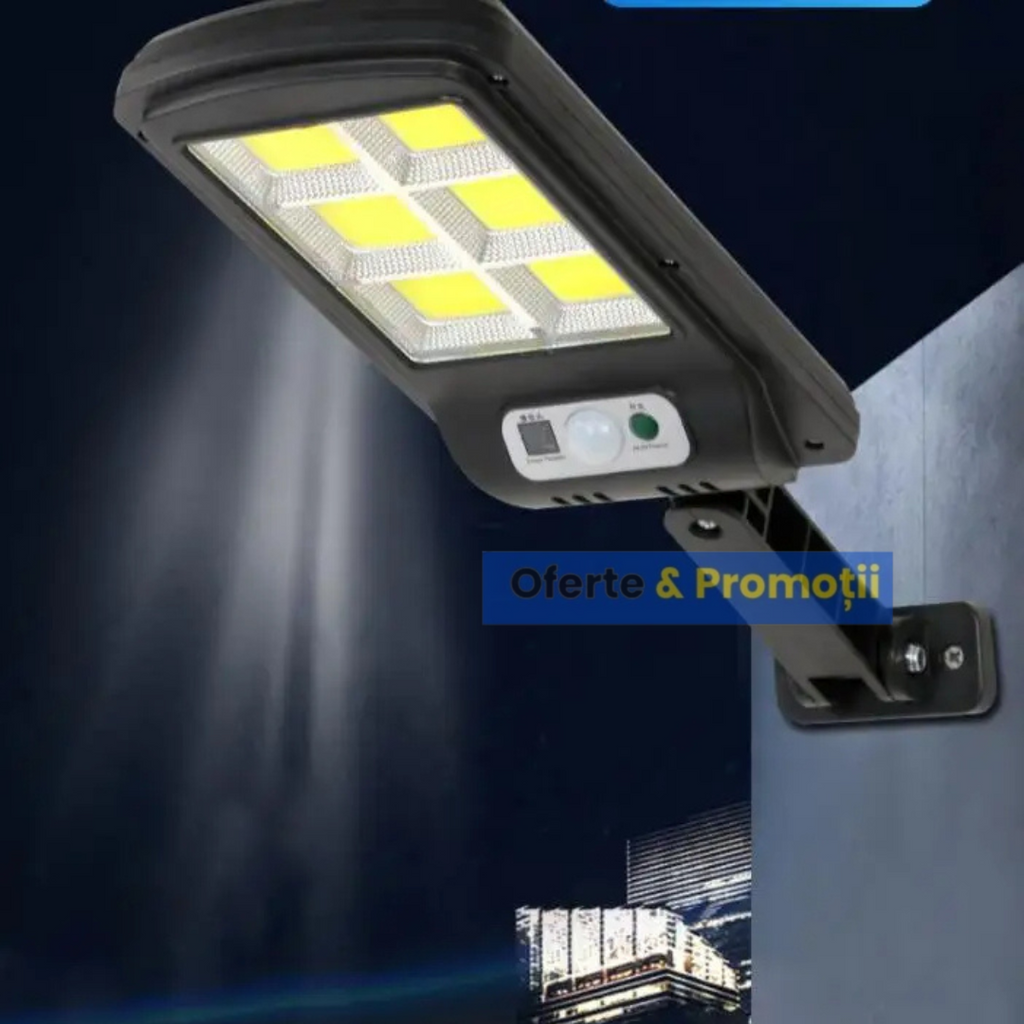 Lampa solara LED cu senzor de miscare si unghi de inductie 120 grade