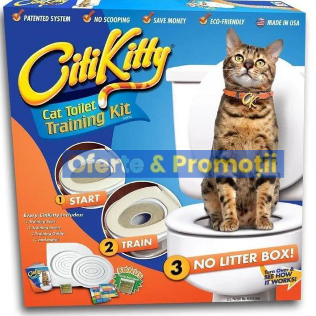 Citi Kitty - kit pentru educarea pisicilor la toaleta