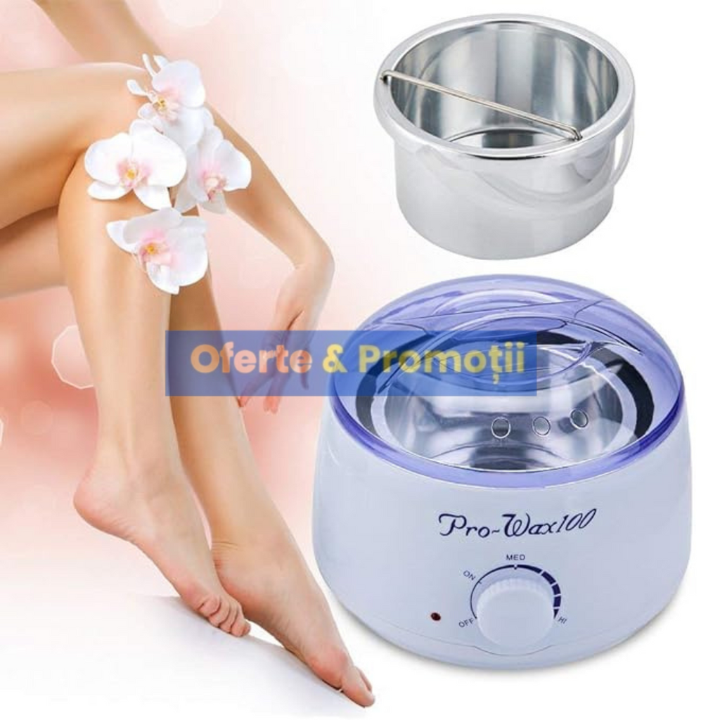 PRODUS PENTRU EPILAT ELECTRIC - APARAT INCALZITOR CEARA, TERMOSTAT REGLABIL, 600ML