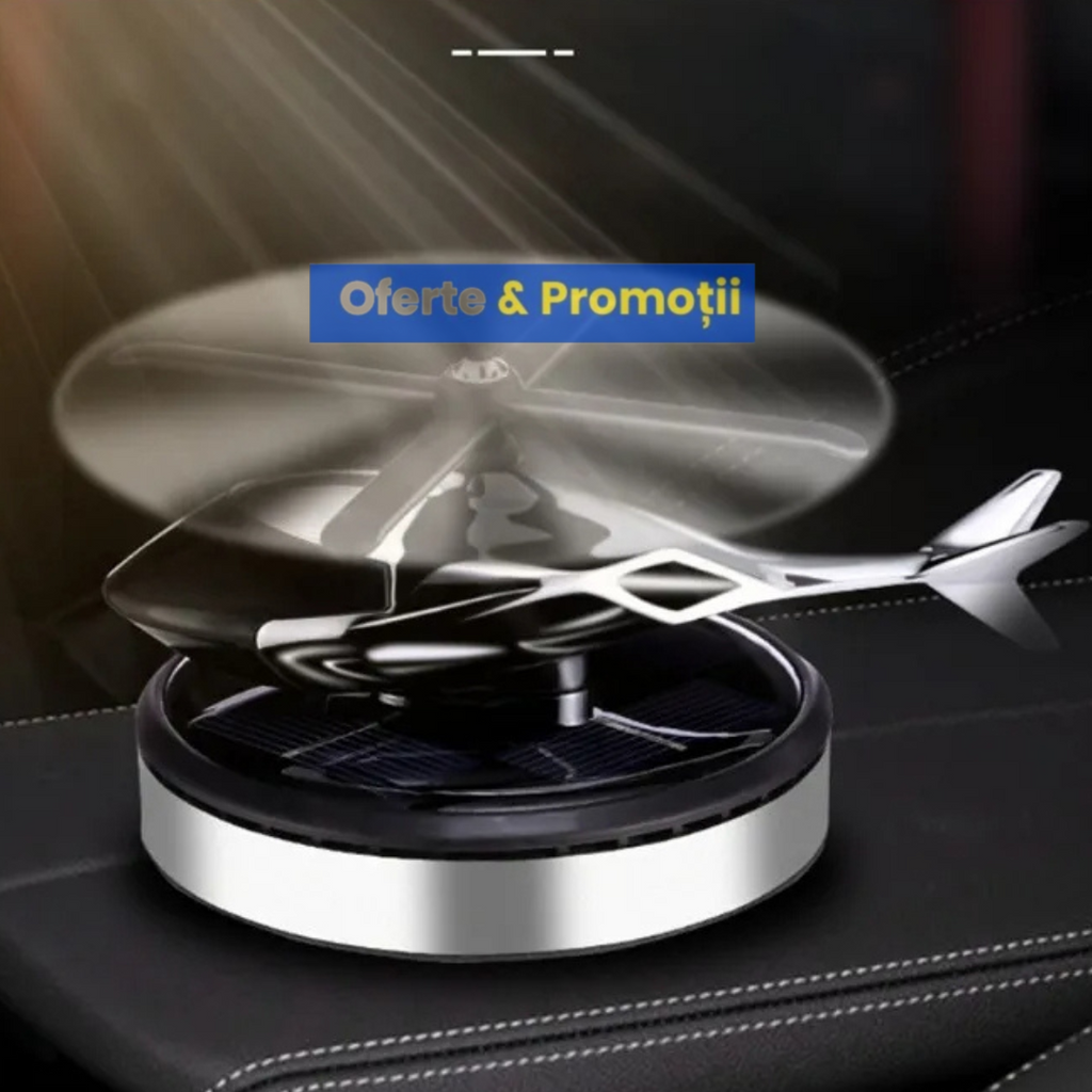 ELICOPTER SOLAR ODORIZANT PENTRU MAȘINI