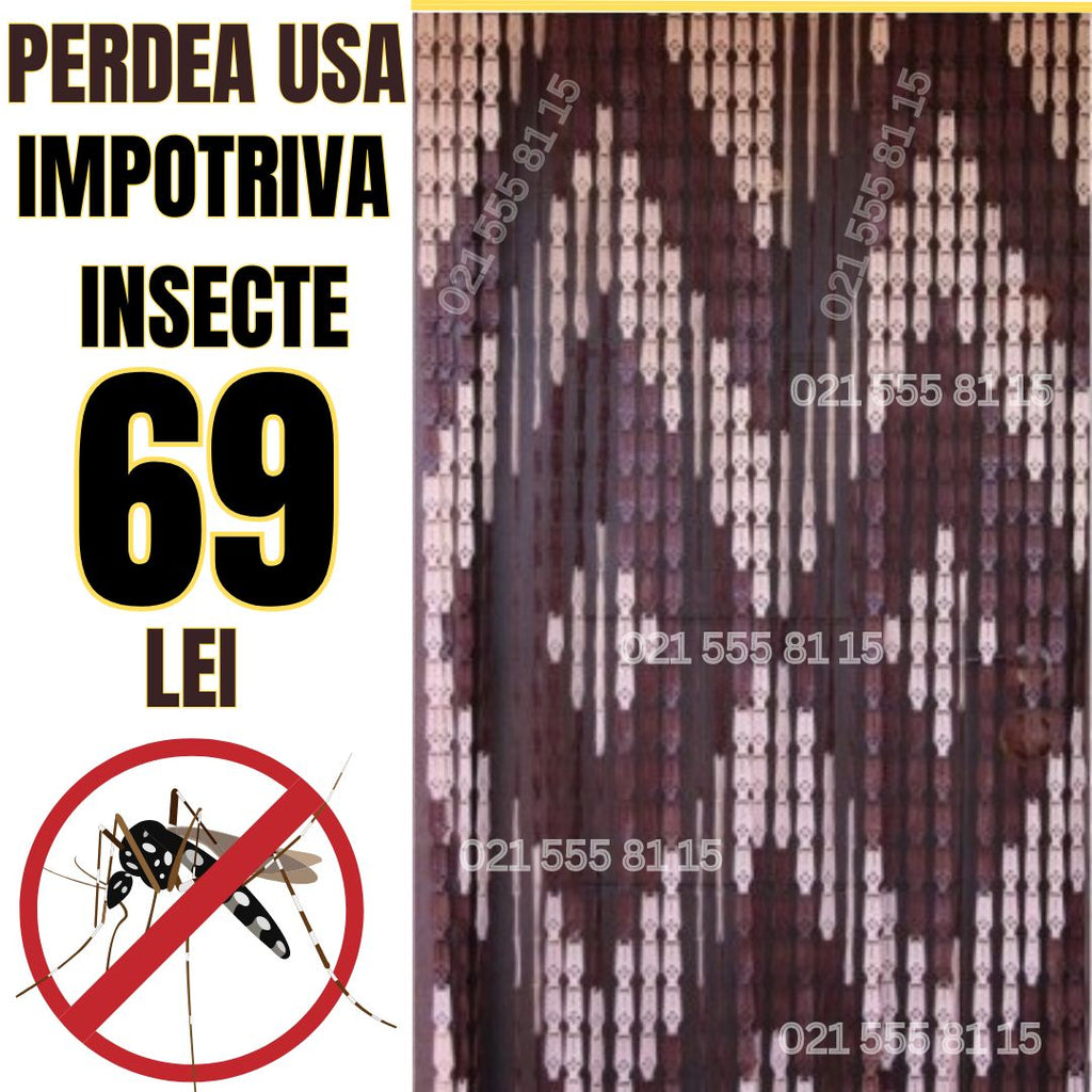 Perdea Usa Impotriva Insectelor - Inele din Plastic