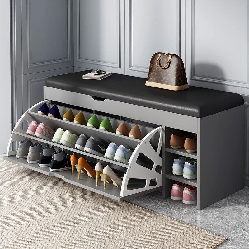 Dulap depozitare pantofi tip bancheta ALB 80 x 31 x 51 cm